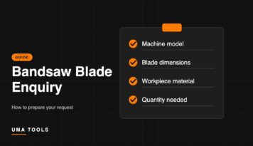 Checklist for a bandsaw blade enquiry
